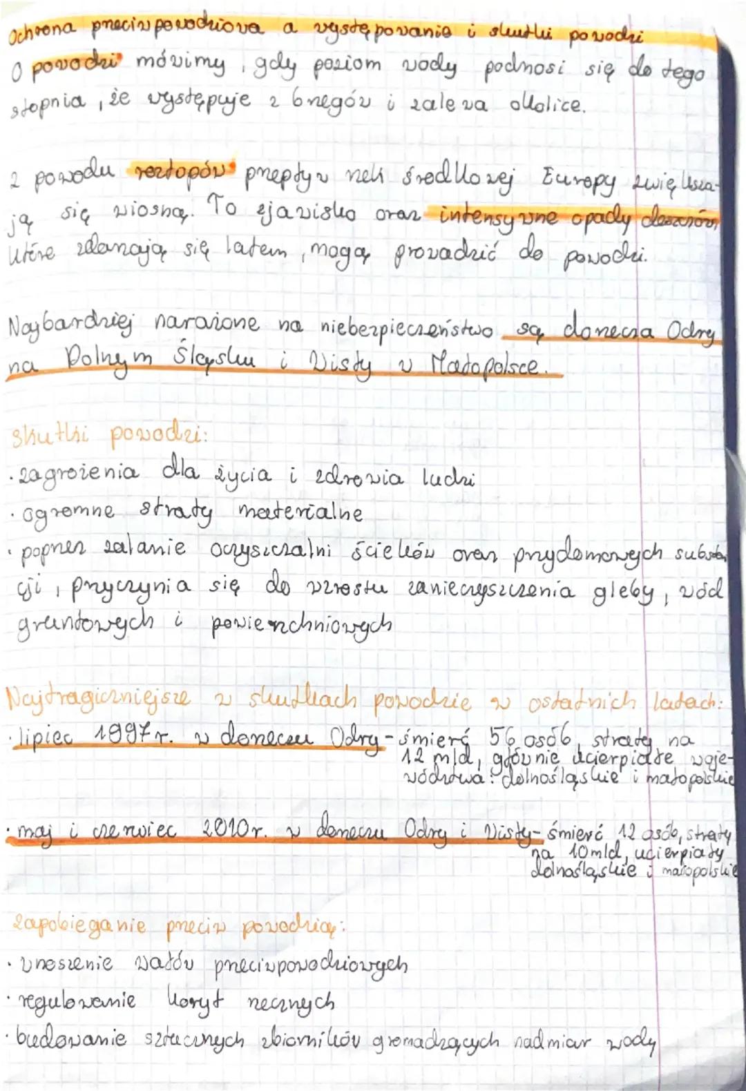 ochrona przeciwpowodziowa a występowanie i skutki powodzi