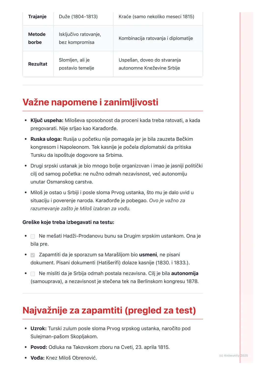 # Drugi srpski ustanak
## Uvod i uzroci ustanka
Posle sloma Prvog srpskog ustanka 1813. godine, stanje u Srbiji je bilo jako
teško. Turci