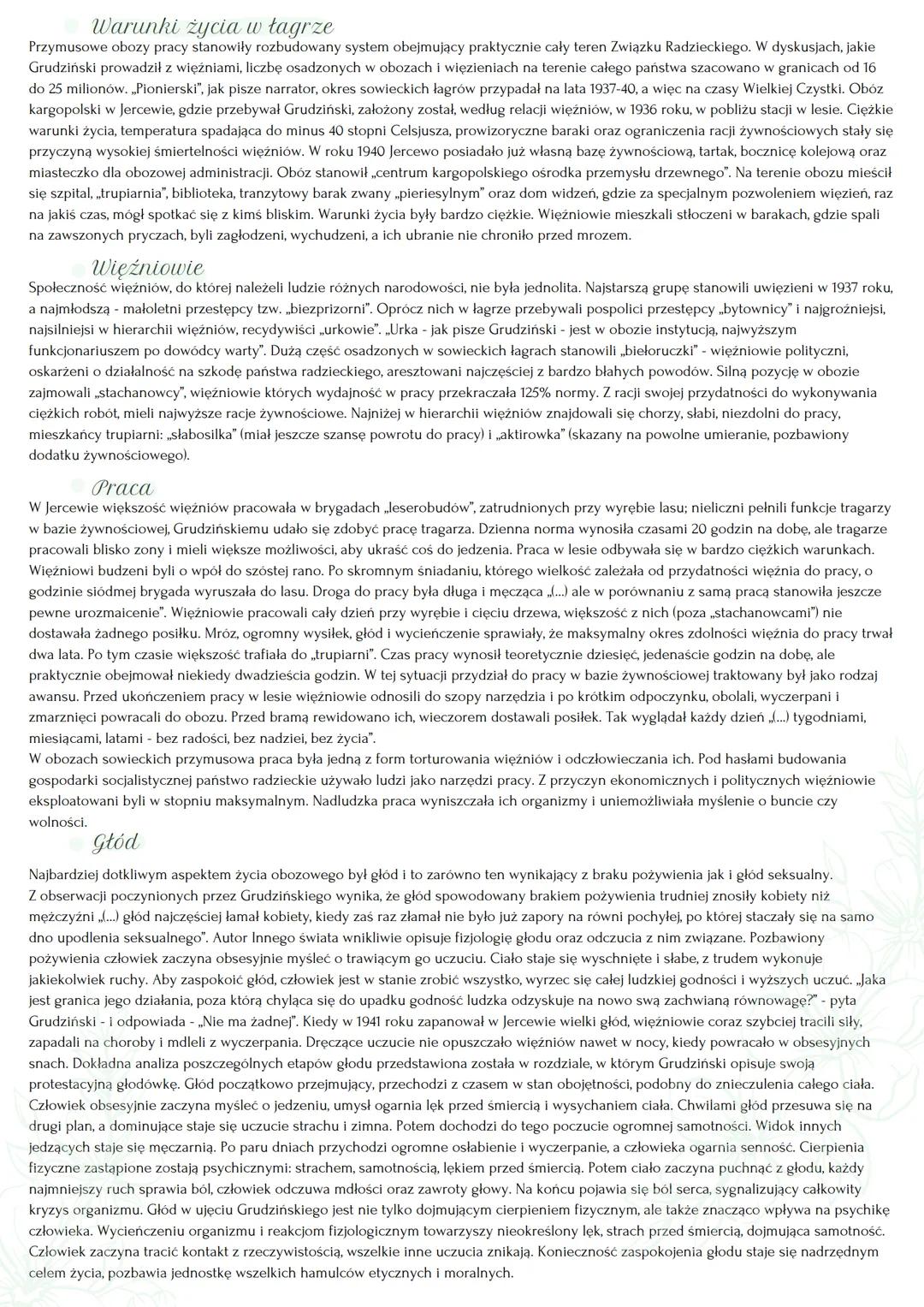 "Inny Świat" Gustaw Herling-Grudziński
Rodzaj literacki: epika
Gatunek literacki: powieść
Okoliczności i czas powstania
Wyrastający z doświa