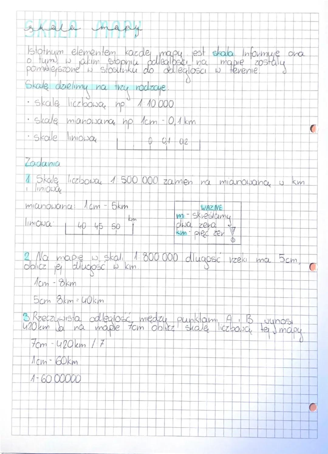 # skala mapy
Istotnum elementem kazde mapy jest skala Informuje ora
o tym, w jakim stopniu odleglosci na mapie zostaly
pombiejszone w stosu
