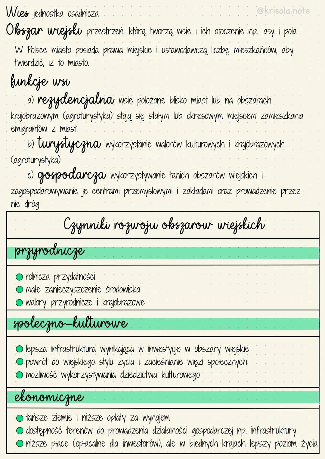 Rozwój obszarów wiejskich