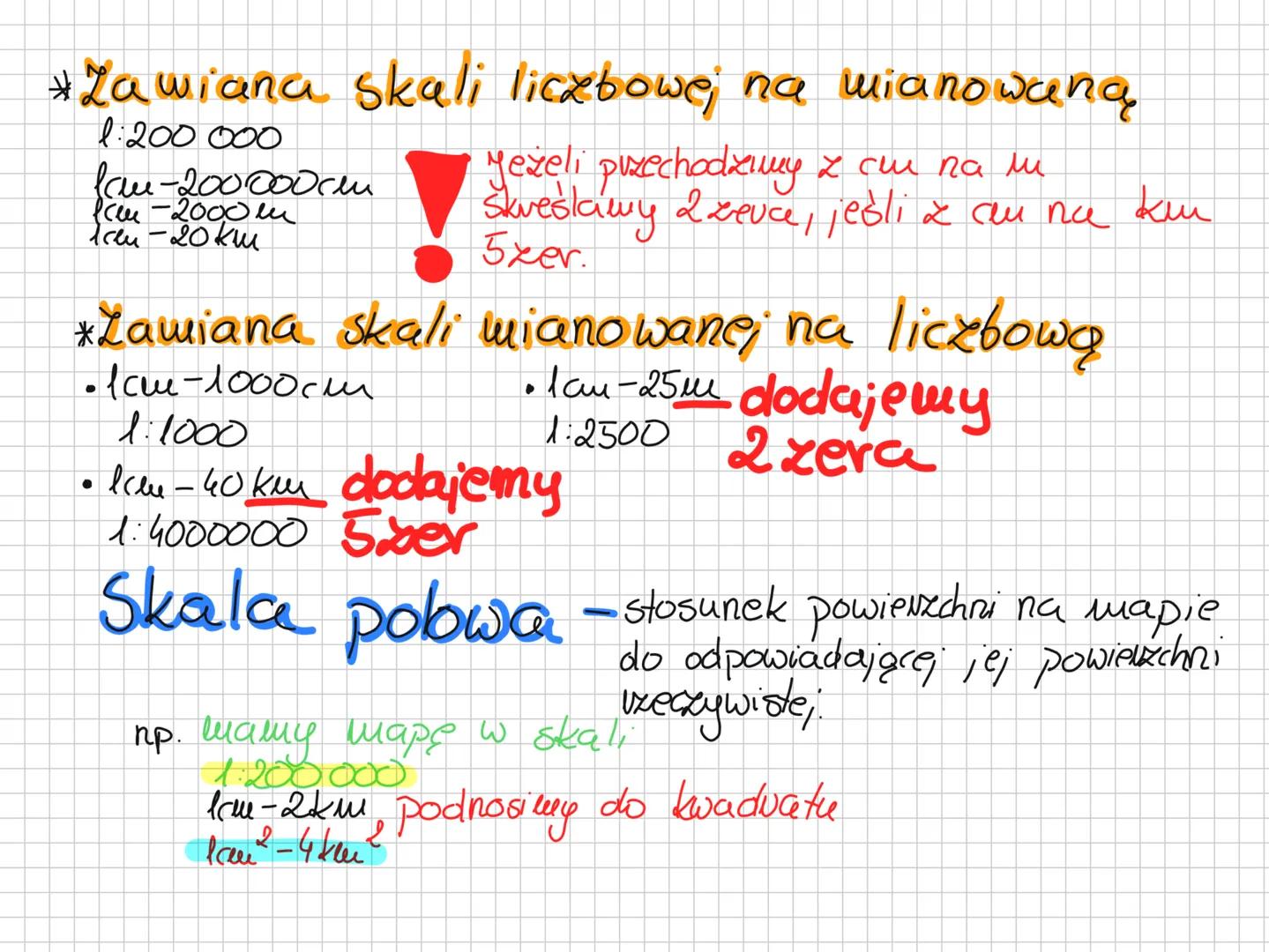 Skala na mapach
Skala
mapy
obowiązkowy element każdej
mapy i planu, kljvy
informuje nas jak bardzo
obvaz_pizedstawiony na mapie
został powni