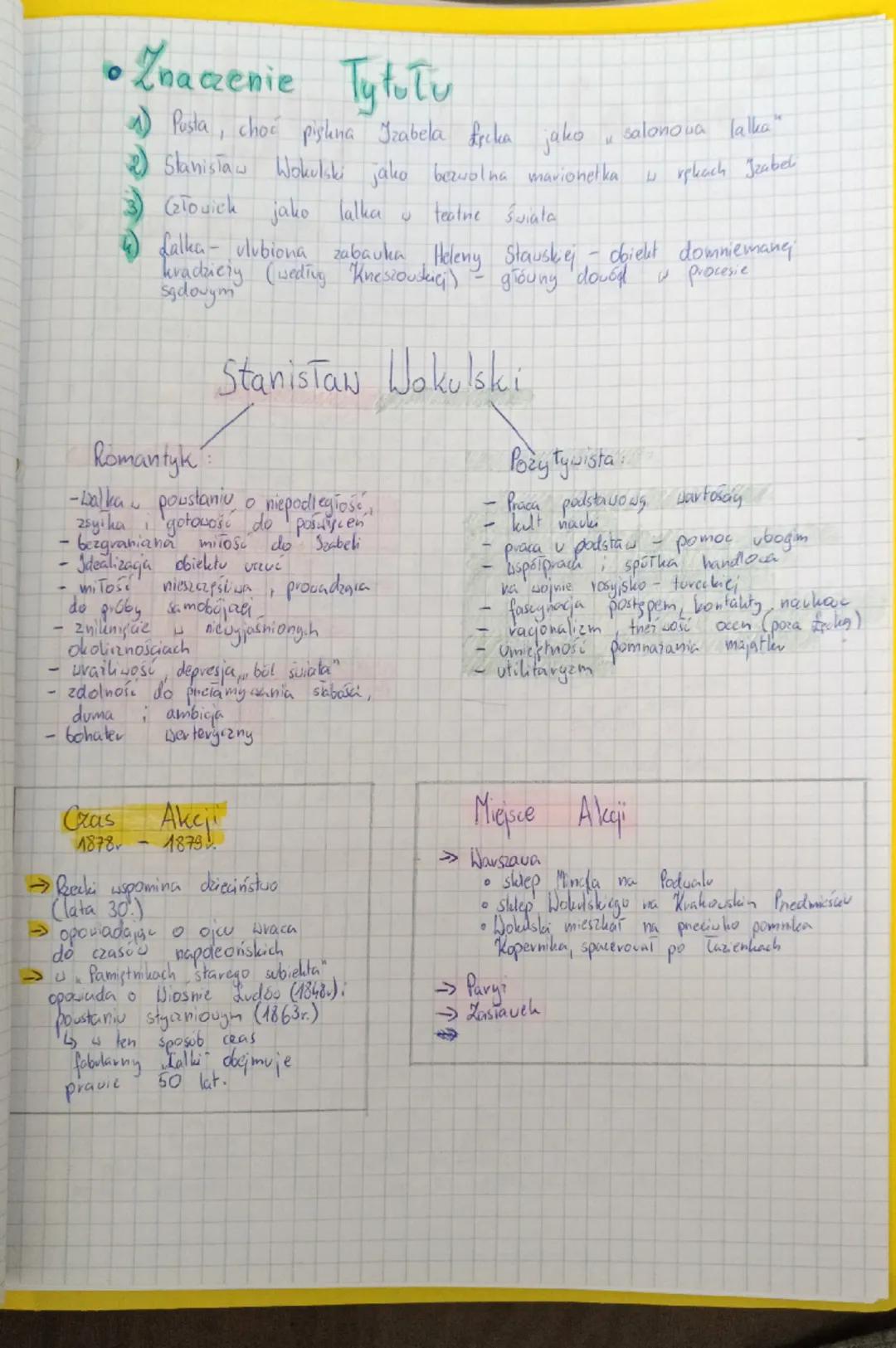 Lalka
Bolesław
Prus
Bohaterowie
→Stanisław
glouny
bohater
Wokulski
Čechy romantyka
Ignacy Rzecki
Stavy subiekt
poweści Symbol predsiębiorczo