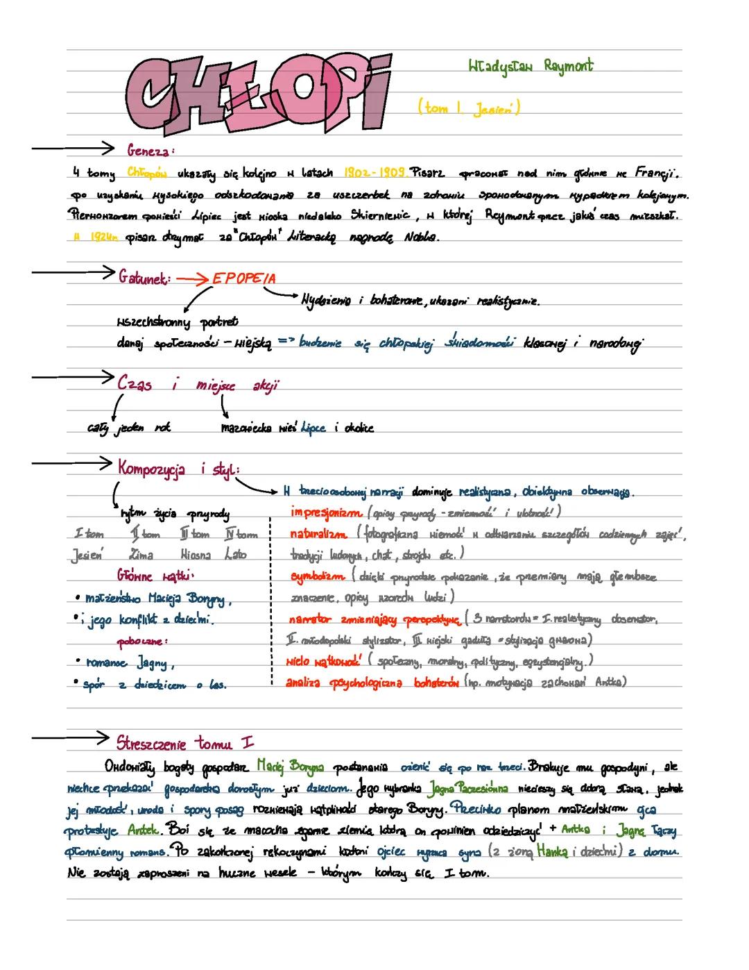 chłopi, Władysław Reymont