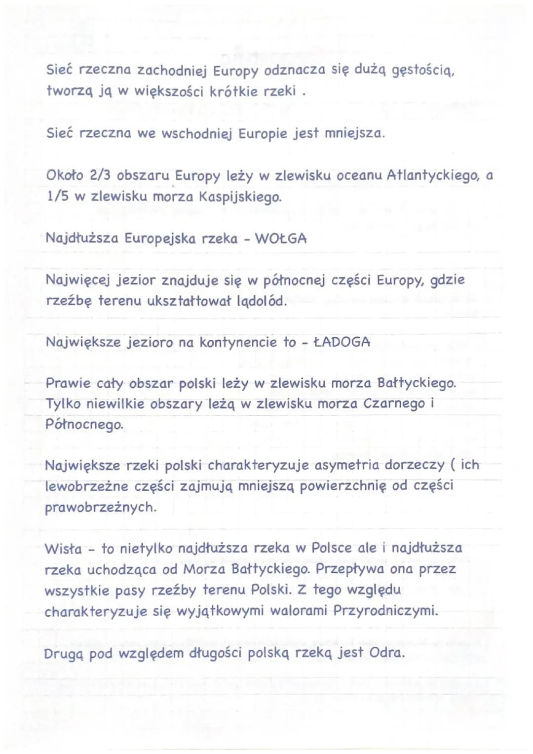 # Geografia
Temat - 9
WODY POWIERZCHNIOWE
Czym są wody powierzchniowe ?
- wody powierzchniowe to przede wszystkim rzeki i jeziora, ale na