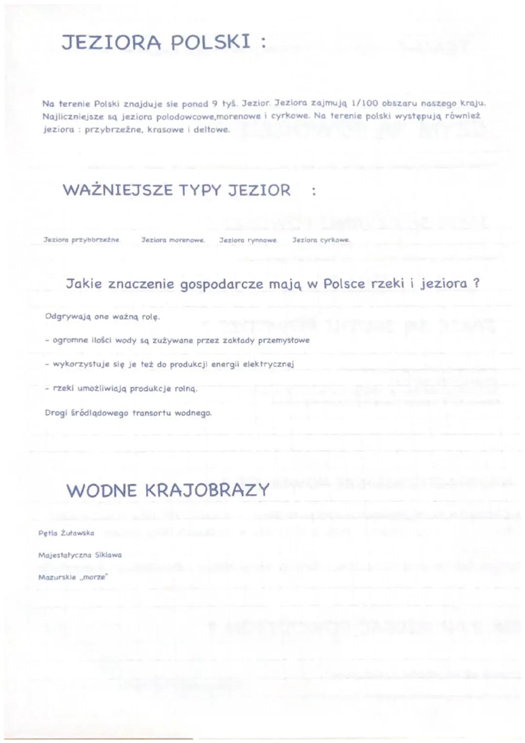 # Geografia
Temat - 9
WODY POWIERZCHNIOWE
Czym są wody powierzchniowe ?
- wody powierzchniowe to przede wszystkim rzeki i jeziora, ale na