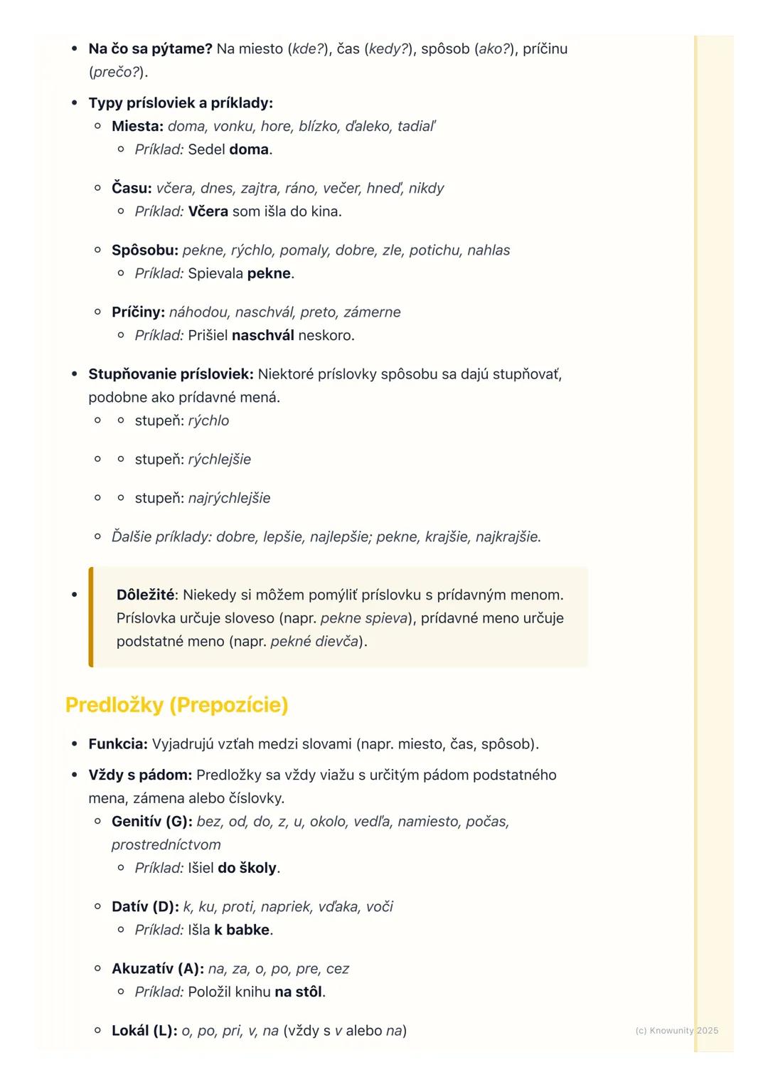 # Neohybné slovné druhy
1. Prehľad neohybných slovných druhov
Takže, ideme si zopakovať a prehĺbiť neohybné slovné druhy. Sú to slová, kto