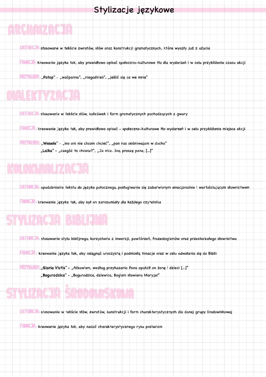 Stylizacje językowe