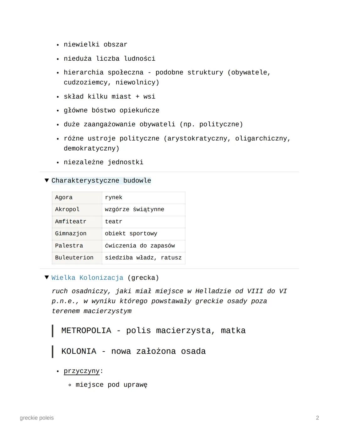greckie poleis
Ⓒzeszyt
maturalne
podręcznik
polis liczba pojedyńcza
| poleis liczba mnoga
POLIS - wspólnota obywateli, którzy sami się rządz