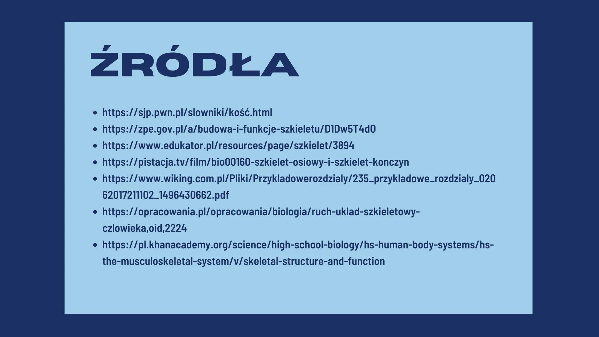 JULIA REDZIMSKA
BUDOWAI
FUNKCJE
SZKIELETU CZYM SĄ
KOŚCI?
Kości są częścią szkieletu ludzkiego oraz zwierzęcego.
Jest to twardy i częściowo s