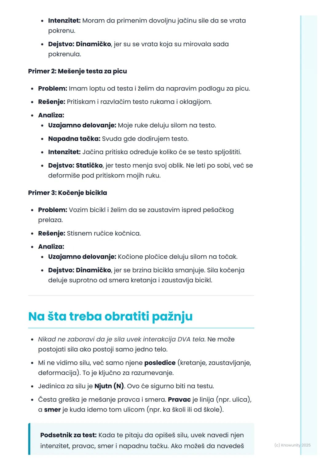 # Šta je sila?
## Uvod u pojam sile
Sila je nešto što se dešava svuda oko nas, svaki dan. Kada guramo
vrata da ih otvorimo, vučemo ranac s
