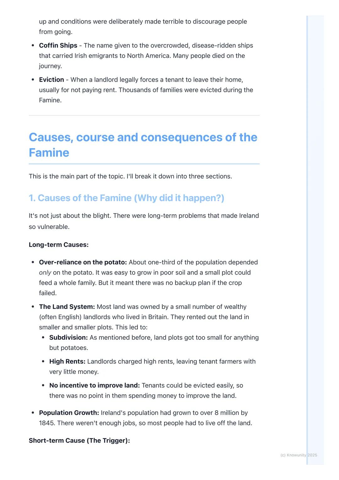 # The Great Famine (An Gorta
Mór)
## Introduction to the Great Famine
The Great Famine, or An Gorta Mór (The Great Hunger), was a period o