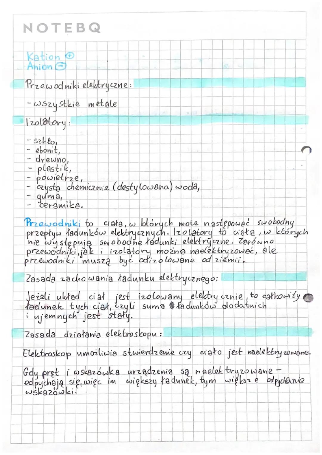 NOTEBQ
īzyka dział l„feldrodałęka"
Na czym polega elektryzowanie ciał?
Elektryzowanie ciał może odbywać się przez:
- Pocieranie, w wyniku cz
