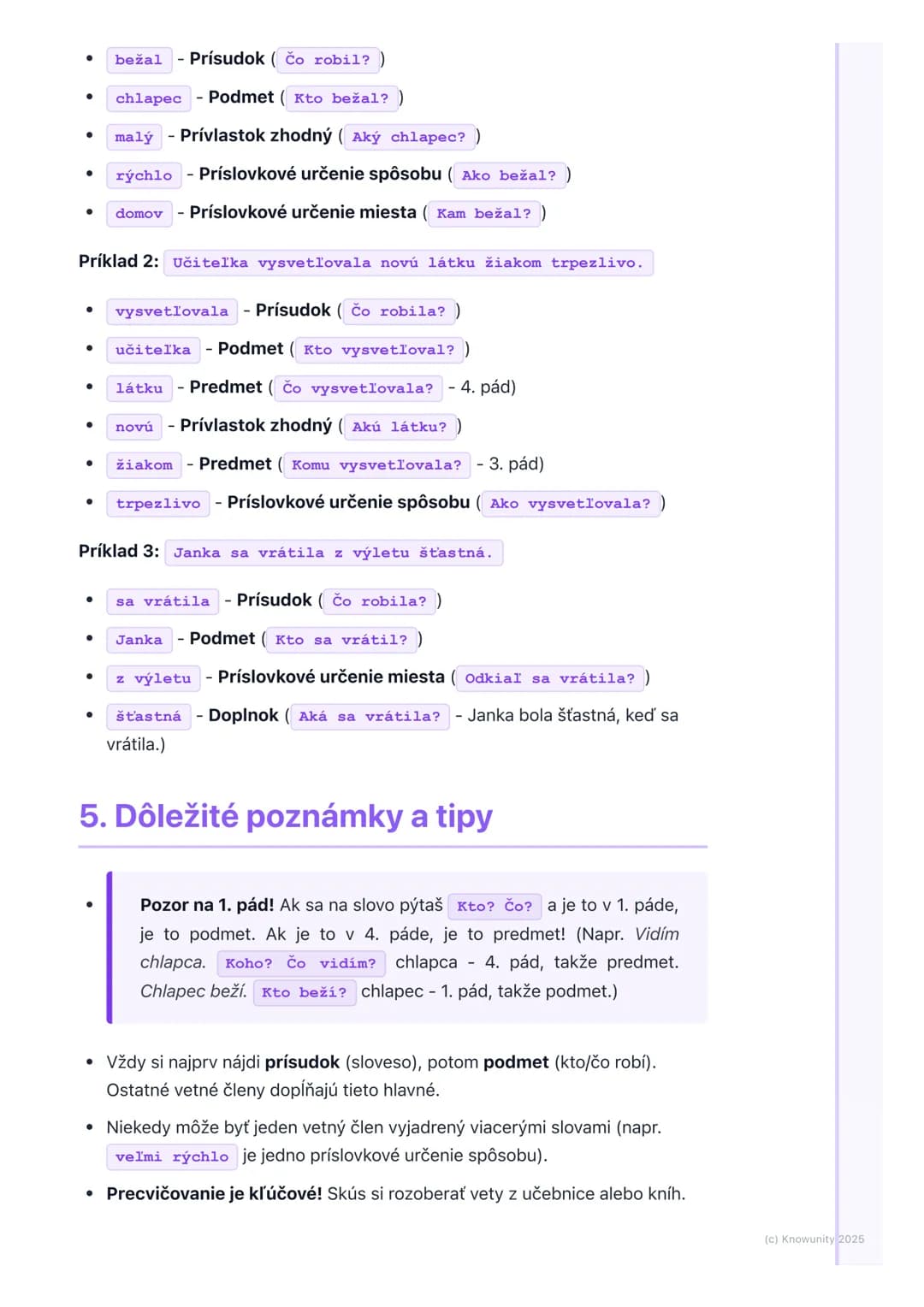 # Vetné členy
## 1. Úvod do vetných členov
Ahojte! Dnes si zopakujeme a podrobnejšie prejdeme vetné členy. Je to
dôležité, aby sme vedeli,