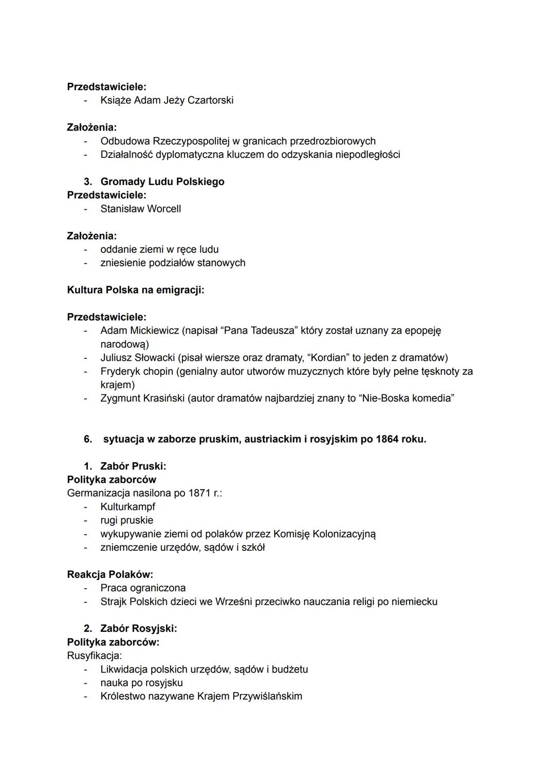 1. powstanie listopadowe
Kiedy:
1830-1831 r.
Noc listopadowa 29/30.11.1830 r.
Przyczyny:
(pośrednie)
Sprawdzian
dział I część II
(bezpośredn