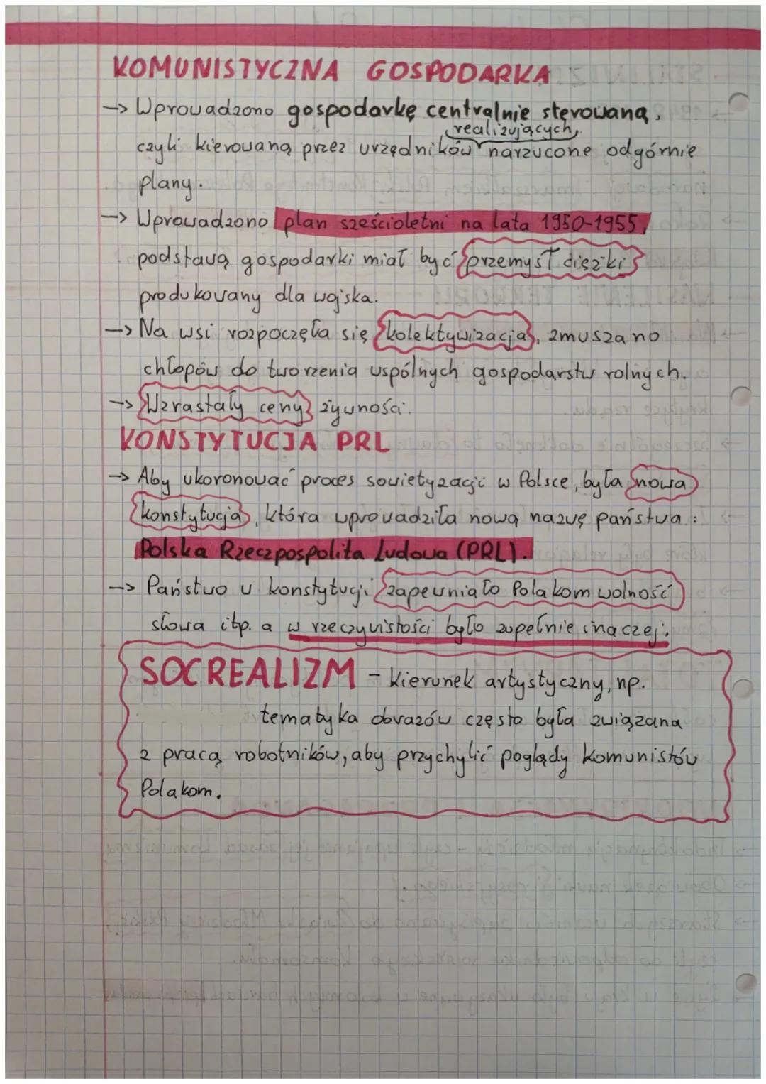 Stalinizm w Polsce
STALINIZM
→1948-1956 to okves stalinizmu. Jednym z jego
2
symboli jest mianowanie w 1949v/ministrem obrony?
narodowej mar