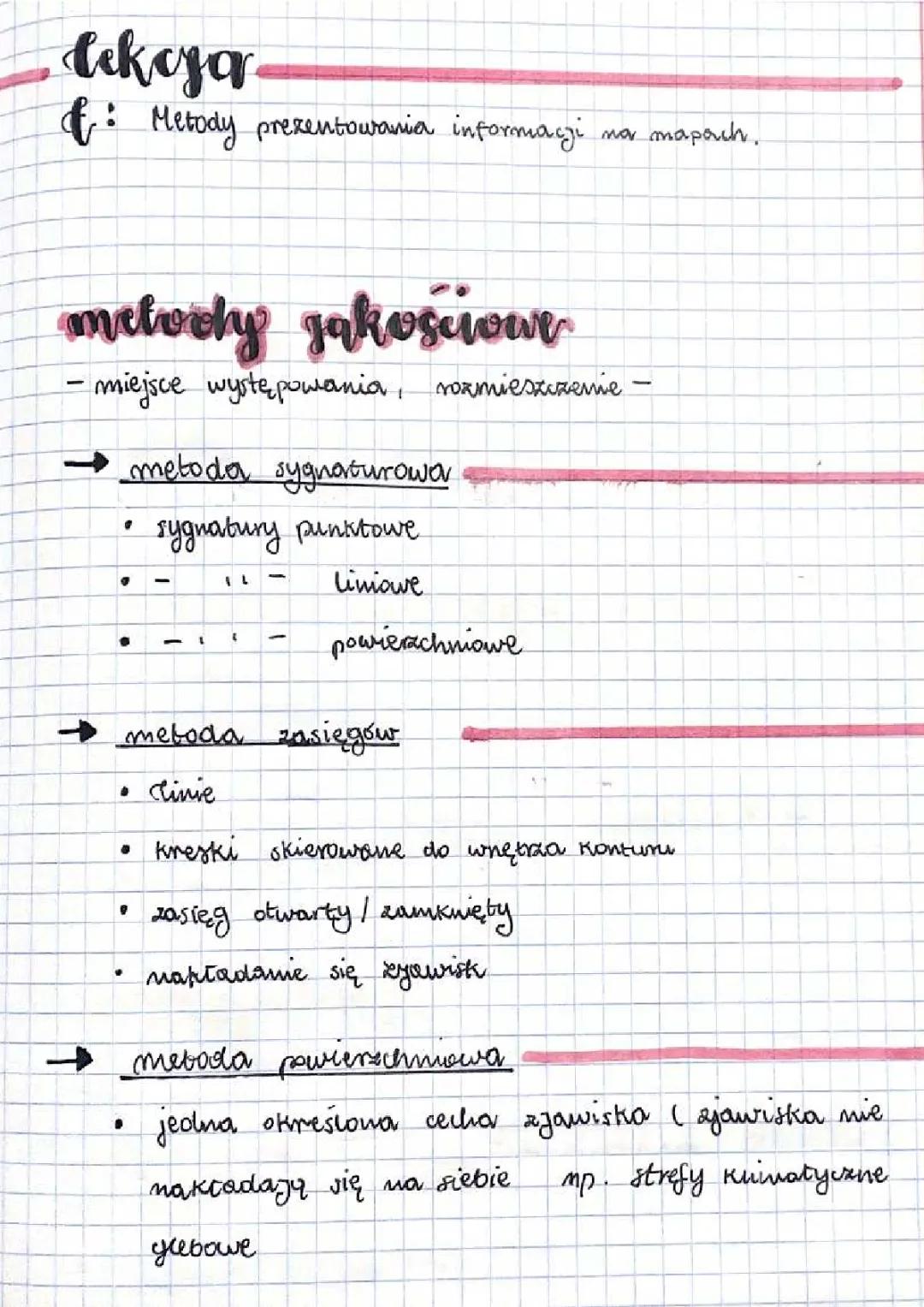 Metody prezentowania informacji na mapach