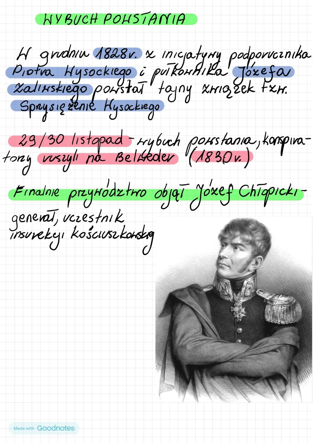 ZIEMIE DAWNEJ POLSKI W LATACH 1815-
1830
KONGRES NIEDEŃSKI I KSIĘSTWO WARSZAWSKIE
Prusy uzyskały Wielkopolskę - utworcono Wielkie
Księstwo P