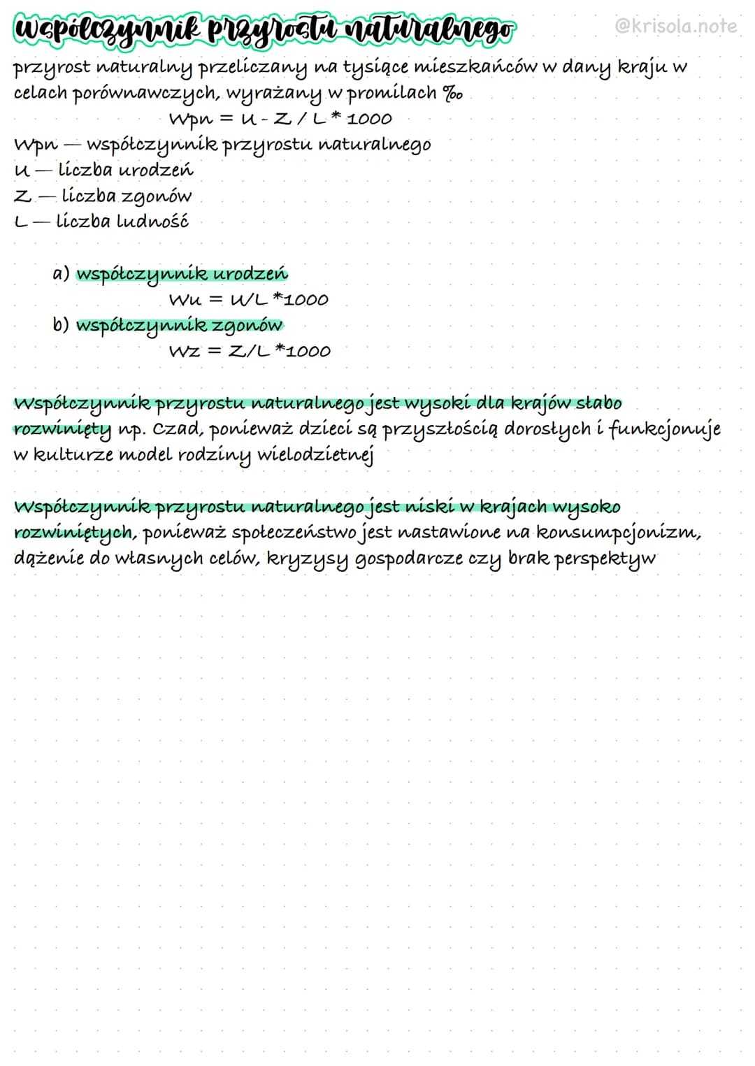 # Współczynnik przyrostu naturalnego
@krisola.note
przyrost naturalny przeliczany na tysiące mieszkańców w dany kraju w celach porównawczych