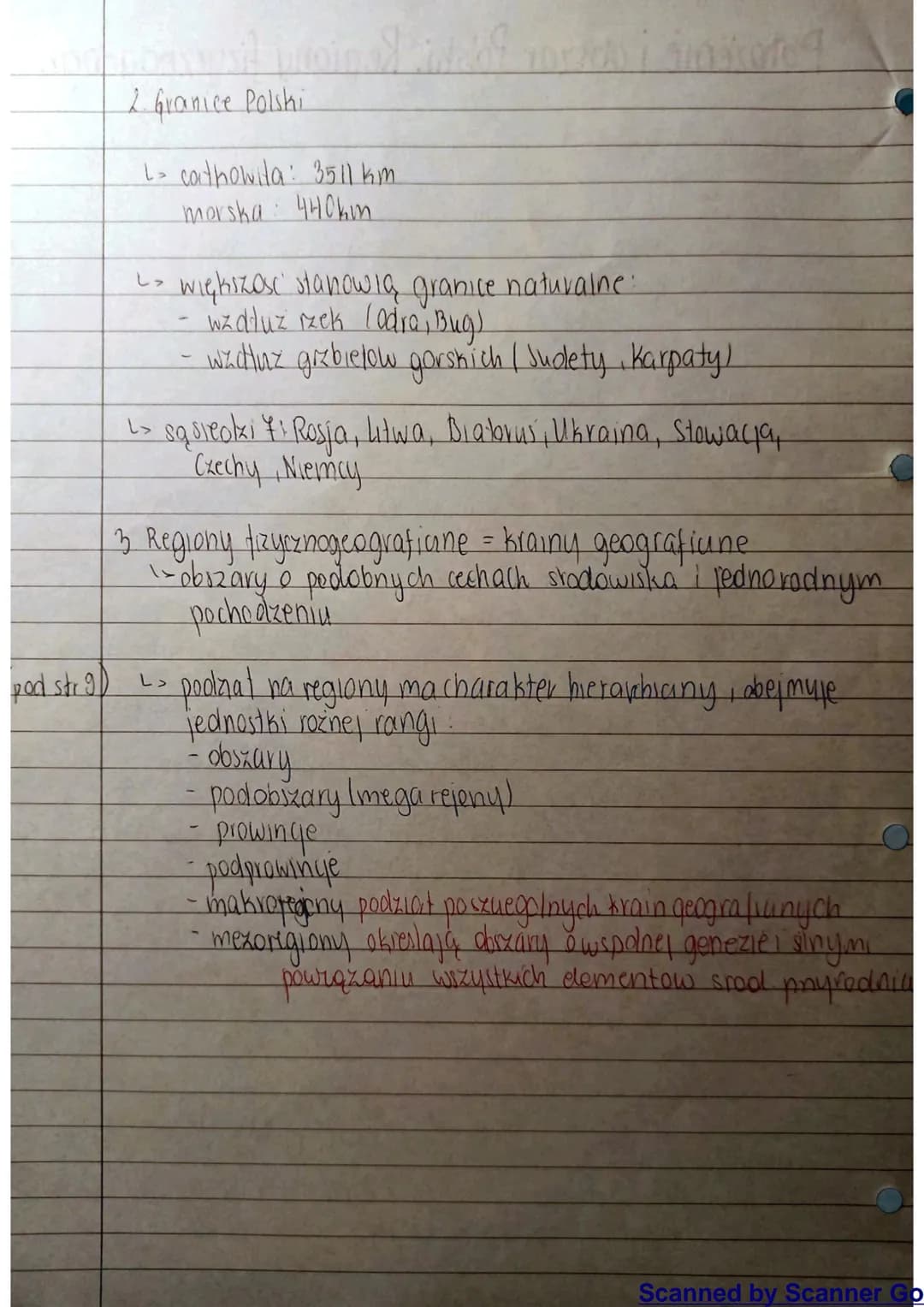 # Położenie i obszar Polski. Regiony fizycznogeogr.
## 1. Położenie i obszar Polski
- L- ujęcie matematyczno-geograficzne
- położenie ok