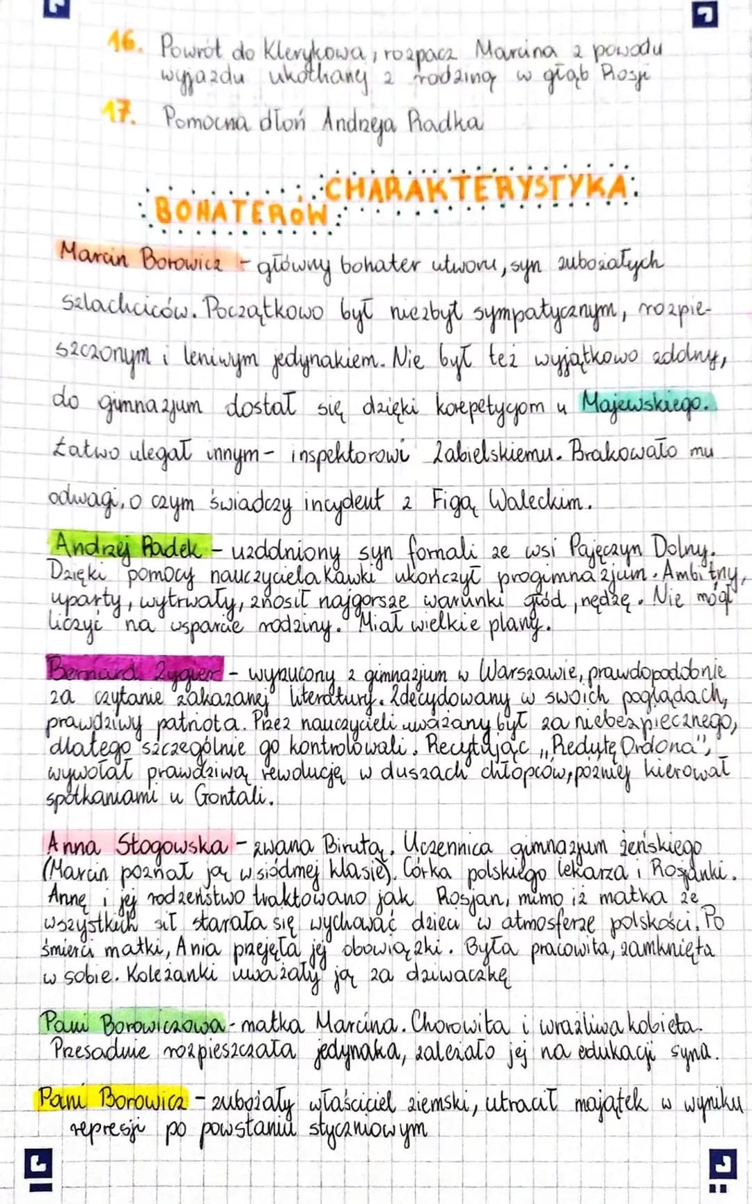 r
# NAUCZYCIELE
- Antoni Paluszkiewicz - pierwszy nauczyciel Andreja, prezy- wany Kawkoy. 2mo bili zował chłopca do nauki
- Nauczyciel Wiech