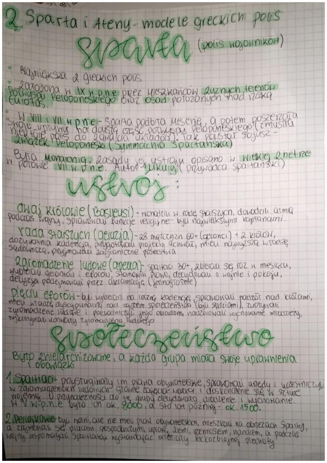 2 Sparta i Ateny-modele greckich polis
Sparta
(polis wojowników)
Playmiększa 2 greckich polis
201020na w IX w.p.n.e przez Mieszkańcow Ruznyc