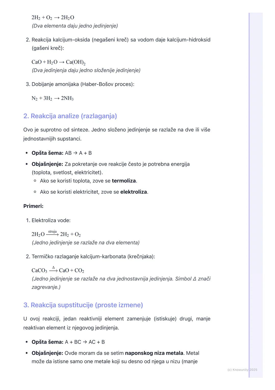 # Vrste hemijskih reakcija
Uvod u vrste hemijskih reakcija
Hemijske reakcije su svuda oko nas, od varenja hrane do rđanja gvožđa. Da
bismo