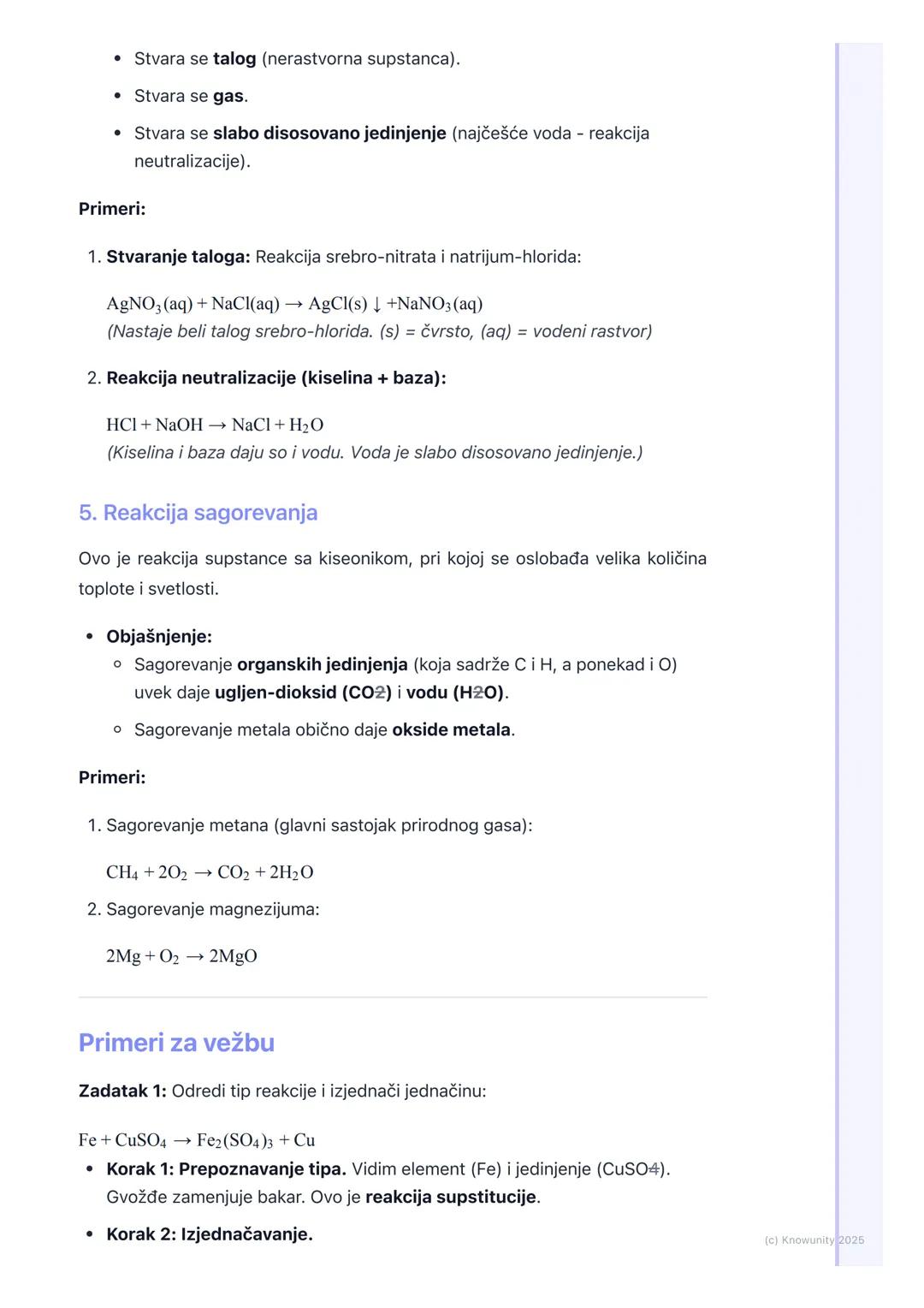 # Vrste hemijskih reakcija
Uvod u vrste hemijskih reakcija
Hemijske reakcije su svuda oko nas, od varenja hrane do rđanja gvožđa. Da
bismo