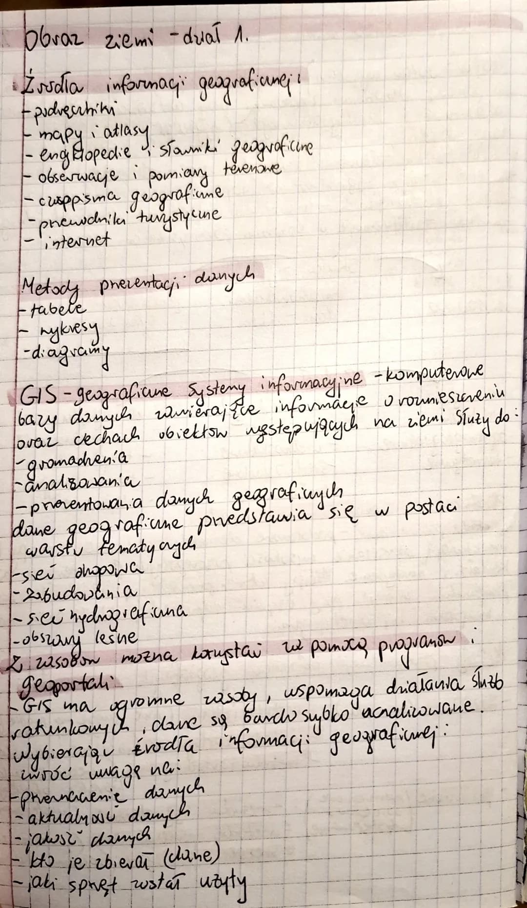 # Obraz ziemi -dział 1.
Žusdía informacji gengraficunej!
- podręczniki
- mapy i atlasy
- eng Mopedie i słowniki geograficine
- obserwacje i