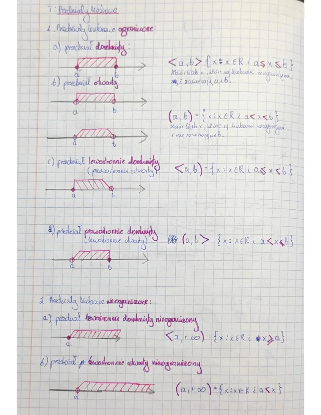 Przedziały liczbowe