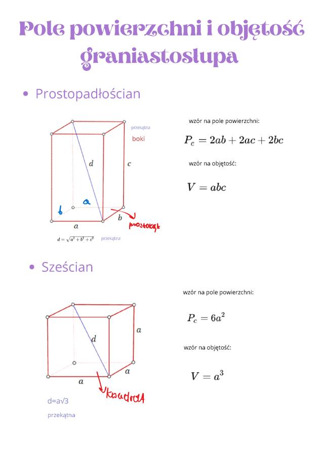Know Pole powierzchni i objętość graniastosłupów thumbnail