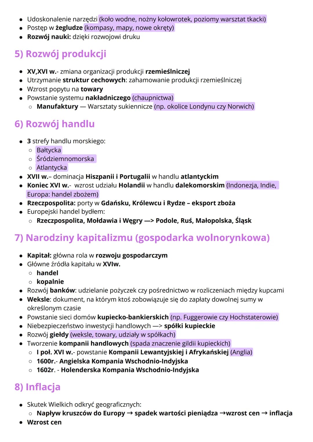 # Przemiany społeczno-gospodarcze w Europie
## 1) Rozwój demograficzny
- XIV-XV w.- wojny i epidemie (np. dżuma) → przejściowy kryzys ekonom