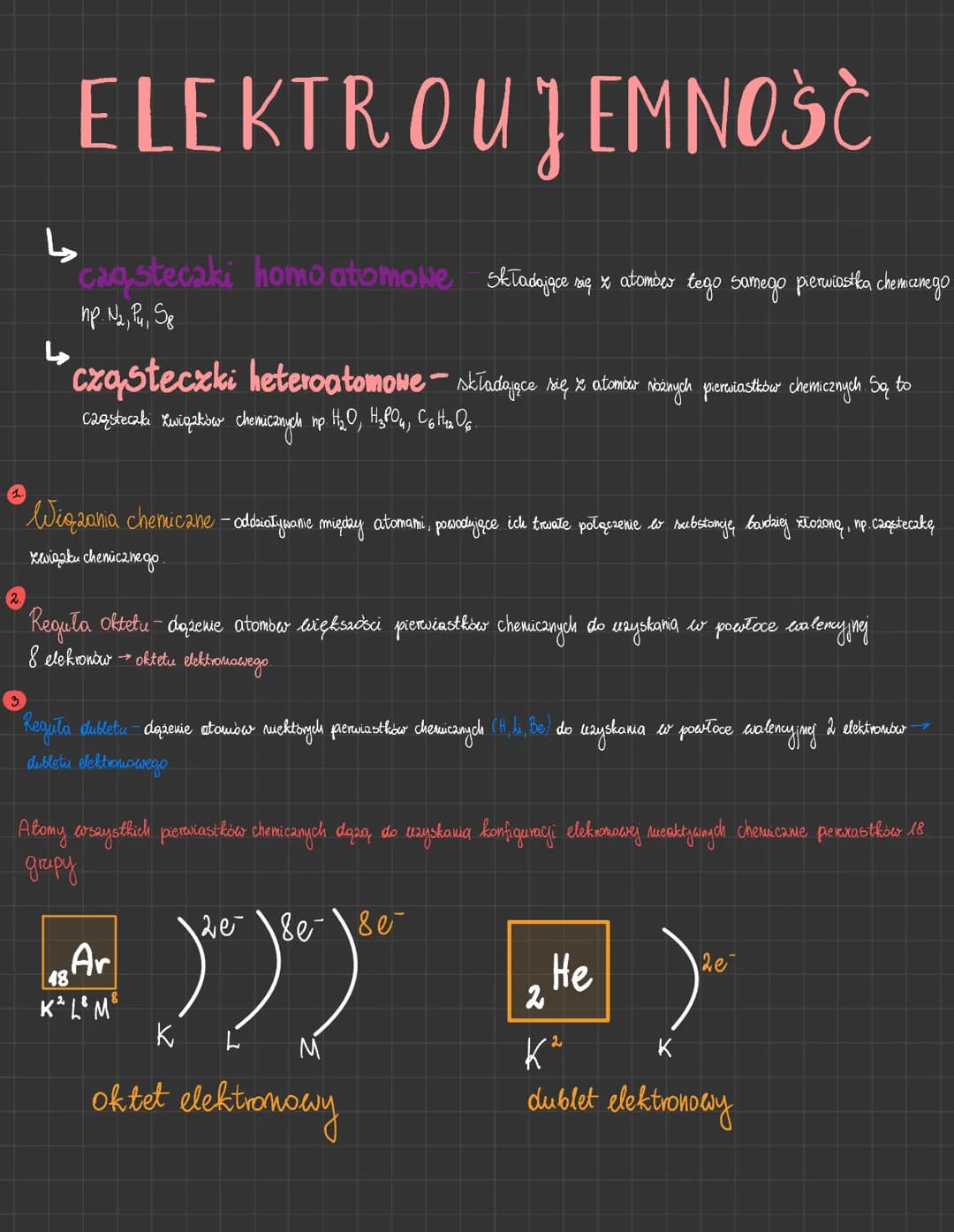 5. Elektrojemność - zdolnost pryciągania elektronów prez atom danego pierwiastka chemicznego, gdy twony on wiązanie, jej wartość jest podawa