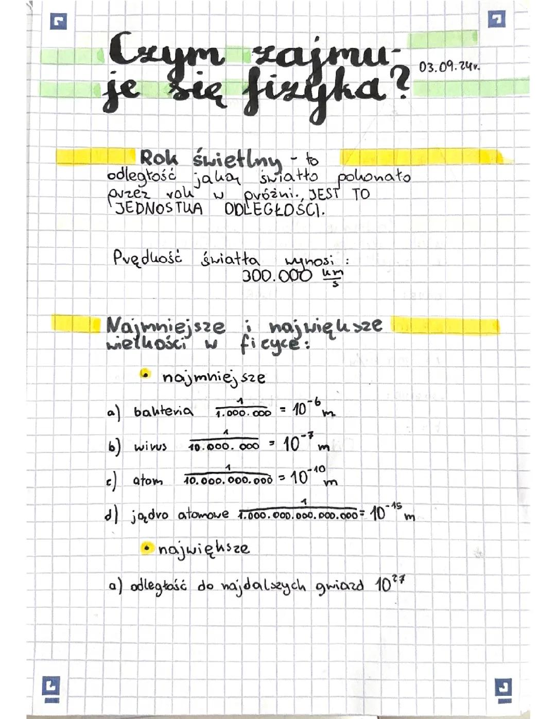 Czym się zaujmuje fizyka?