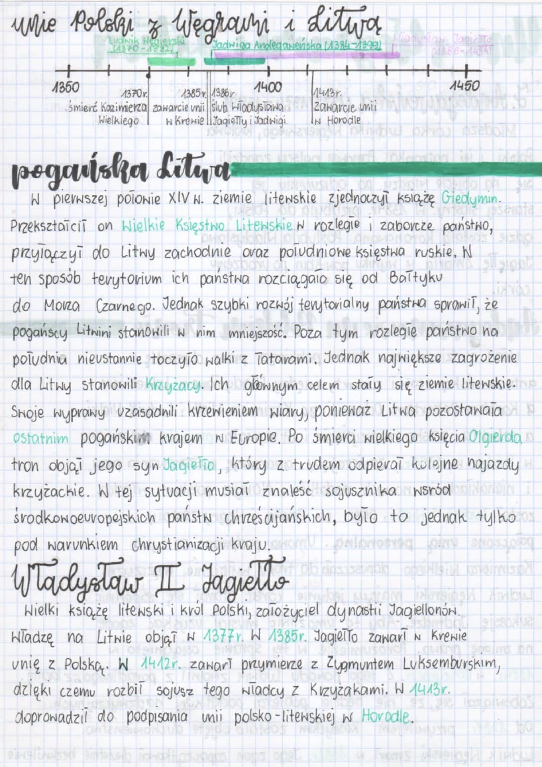 # Unie z Węgraori i Litwą
## J. Andegaweńska (1373/1374-1399)
Młodsza córka Ludwika Węgierskiego, królowa
Polski i jej patronka. Panowie pol