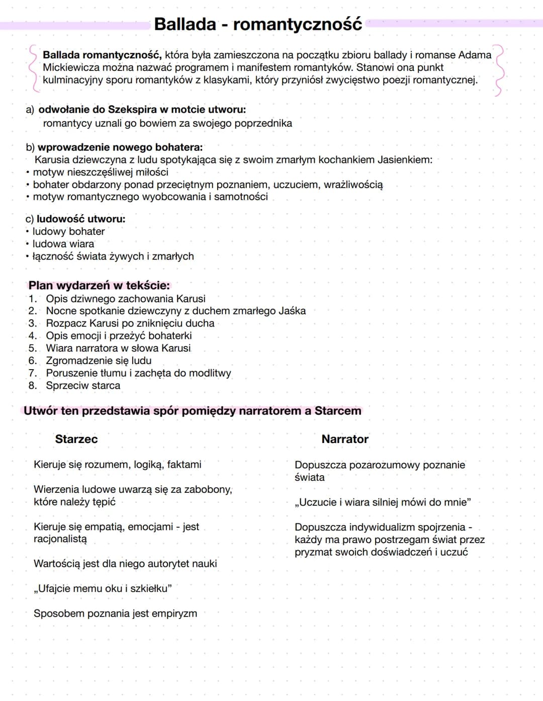 # Ballada - romantyczność
Ballada romantyczność, która była zamieszczona na początku zbioru ballady i romanse Adama Mickiewicza można nazwać