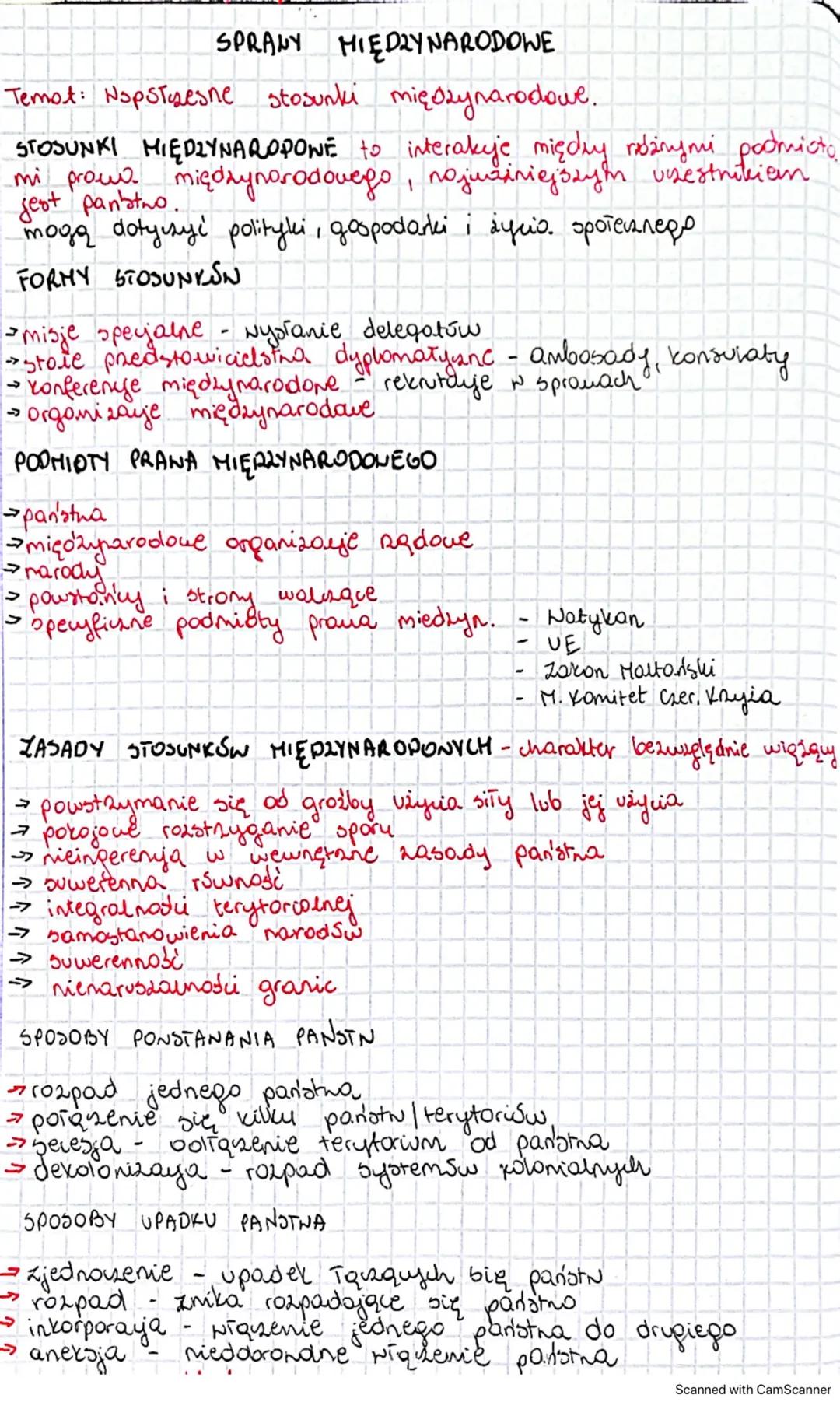 SPRANY MIĘDZYNARODOWE
Temat: Napstesne stosunki międzynarodowe.
STOSUNKI MIĘDZYNAROPONE to interakuje międły różnymi podmicto.
mi prow. międ