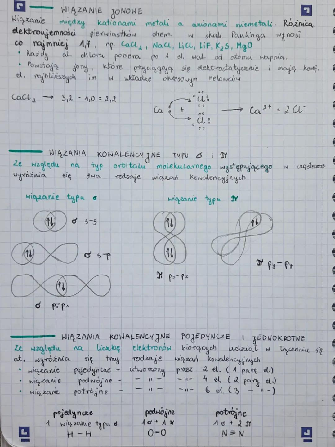 L
RODZAJE WIĄZAN CHEMICZNYCH
Hiązania chemiczne
między Taczącymi się
to
7
oddziaływania, które występują
atomami. Twonge wiązanie chemiczne,