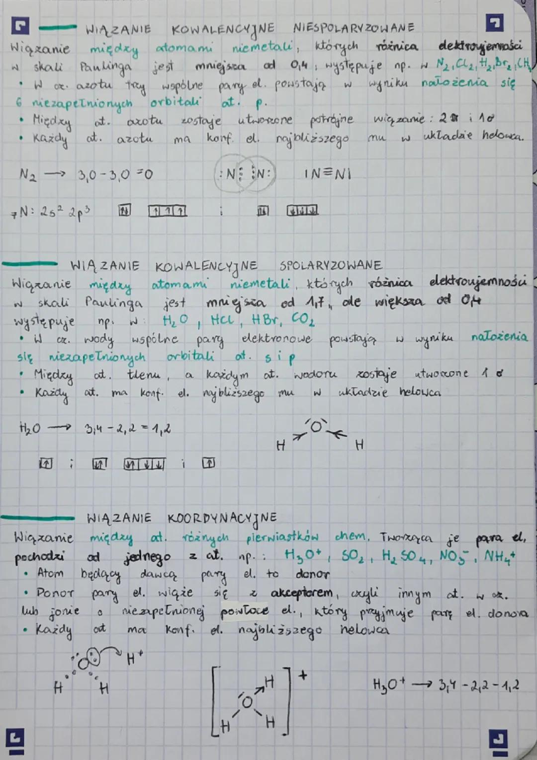 L
RODZAJE WIĄZAN CHEMICZNYCH
Hiązania chemiczne
między Taczącymi się
to
7
oddziaływania, które występują
atomami. Twonge wiązanie chemiczne,