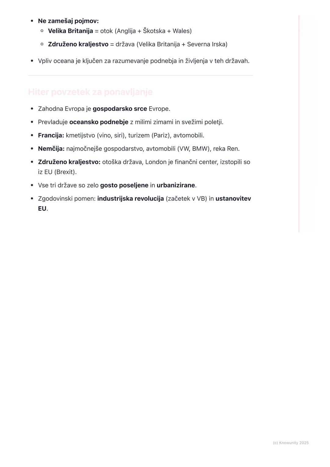 # Zahodna Evropa
Splošni pregled Zahodne Evrope
Zahodna Evropa je gospodarsko najrazvitejši del našega kontinenta. Leži ob
Atlantskem ocea