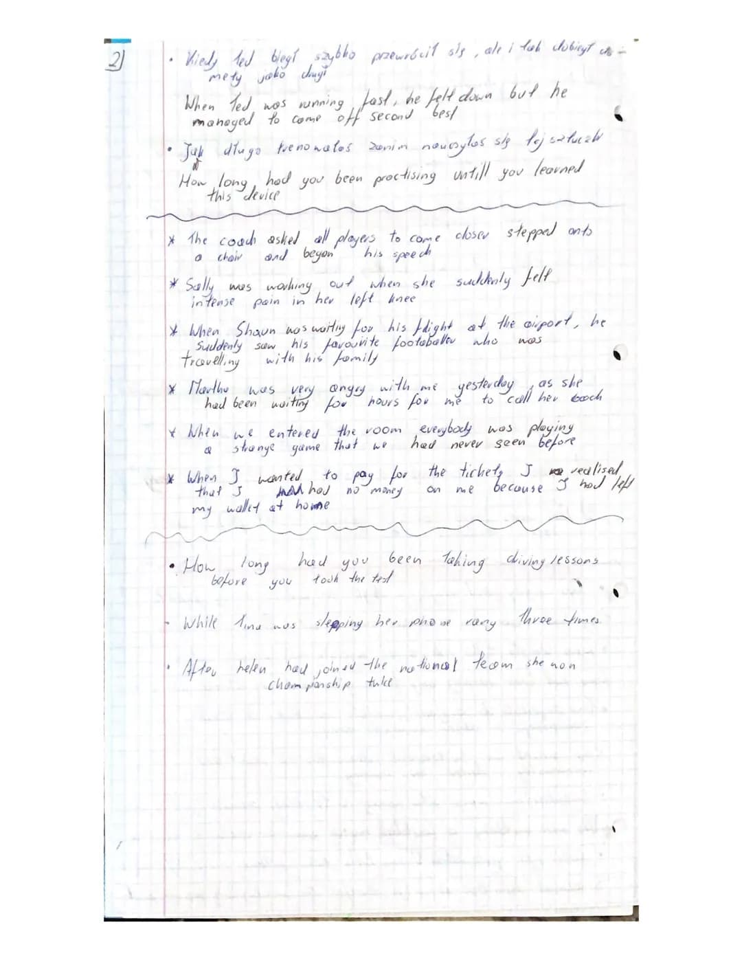 # Czasy
## PRESENT PERFECT - skutek wykonanej czynności
Kiedy mówimy o czynnościach, które miały miejsce w przeszłości, a jej skutki są wido
