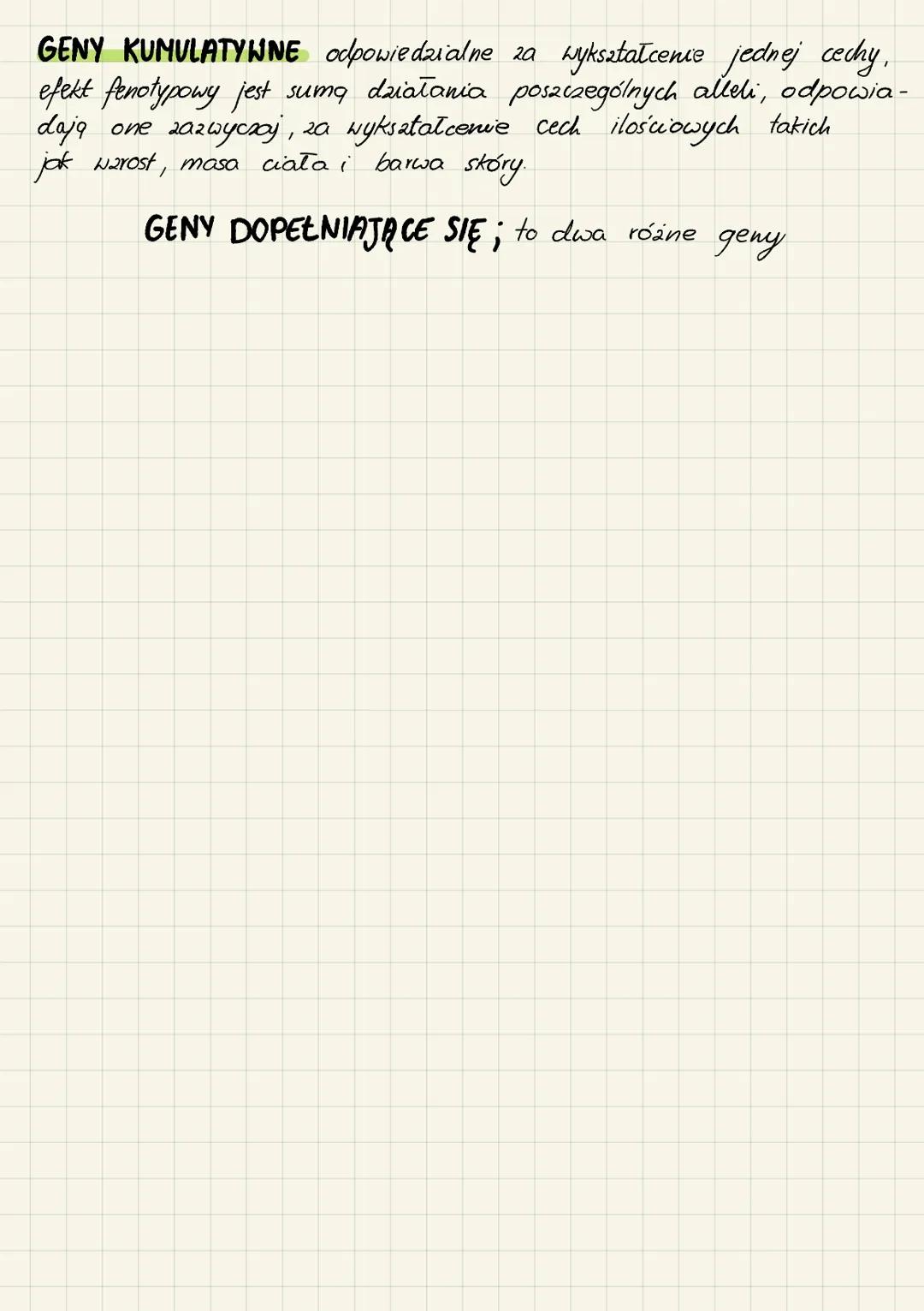 # 1. DZIEDZICZENIE JEDNOGENOWE
→ jedou gen jest potrebny do wykształcenia cechy organizmu.
a. dziedziczenie zupełne (dominacja zupełna) -