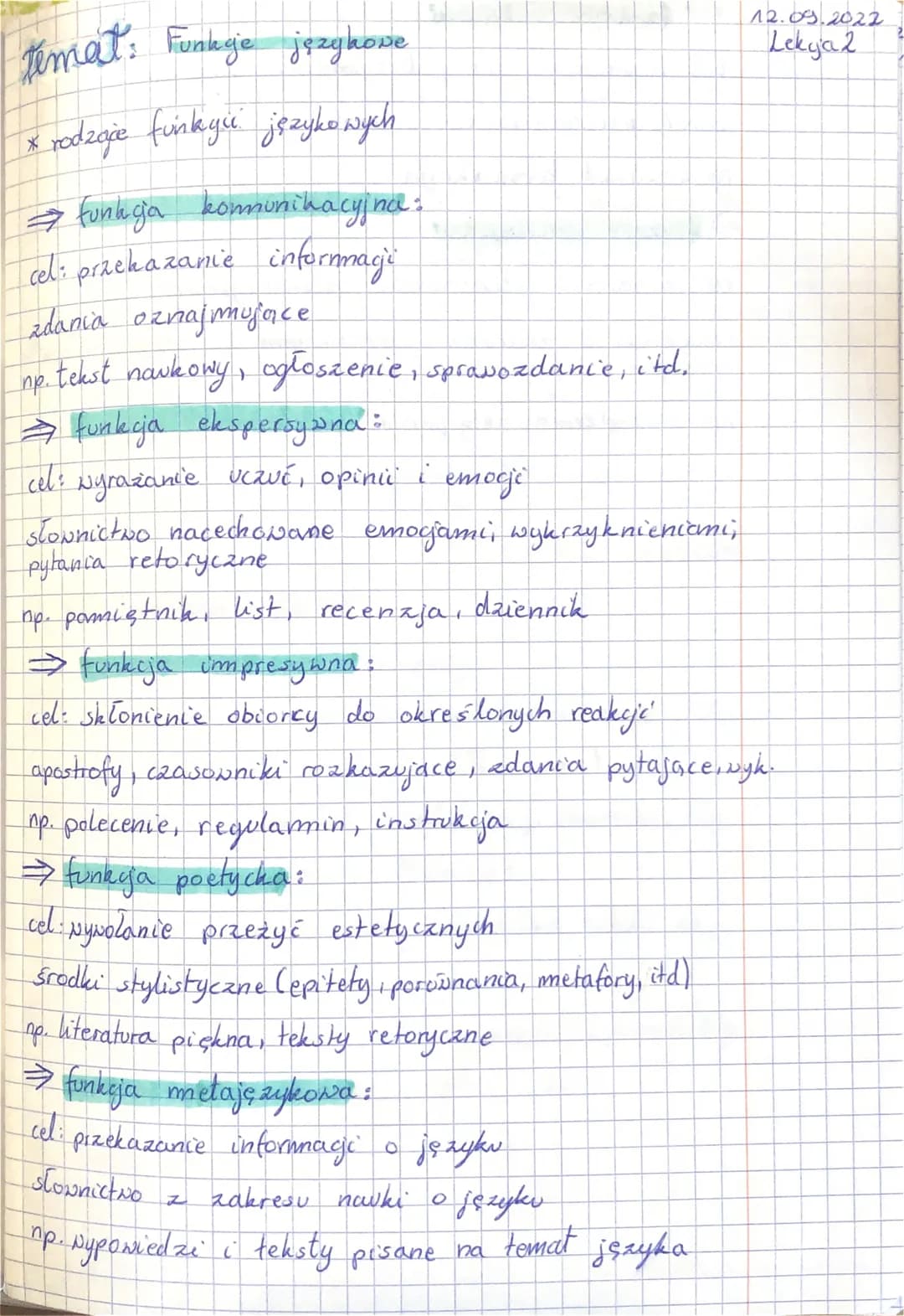 →funkcja fatyczna:
cel: nawiązanie lub podtrzymanie kontaktu
zwroty grzecznościowe, powitania, pożegnania
np. codzienna kommunikacja
→funkoj