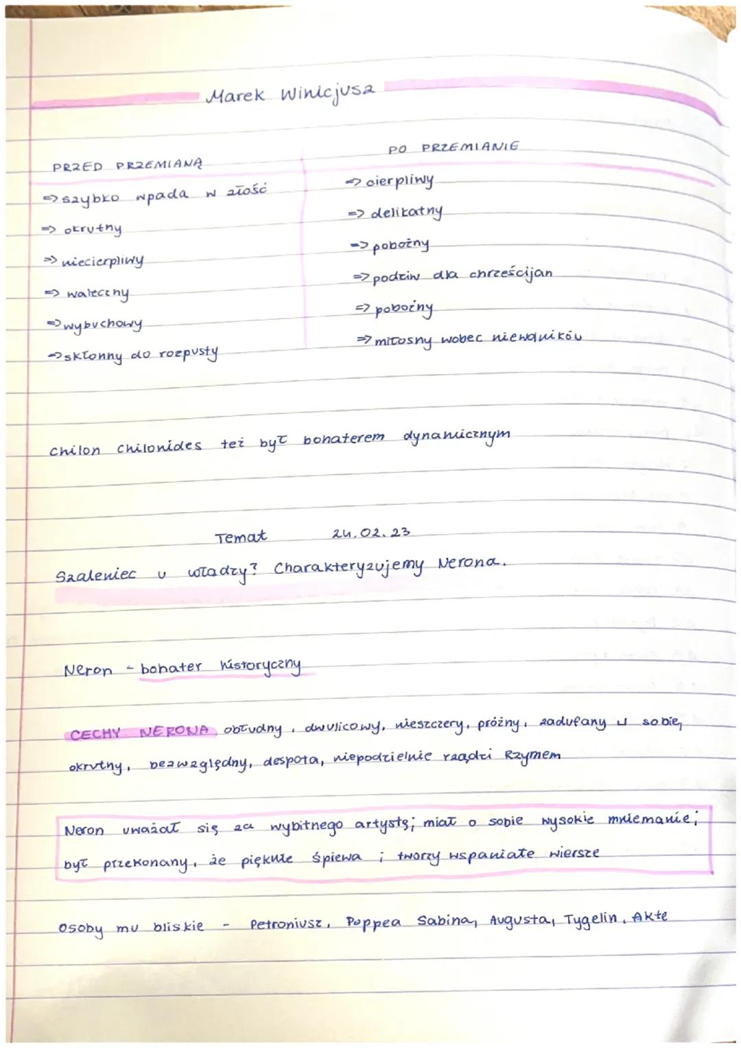 Temat
Marek Winicjusz jako bohater dynamiceny.
Miłość Ligii i winicjusza.
2
4 Pierwsze spotkanie Rigi w domu Avlusu plavojuszce - zauroczeni