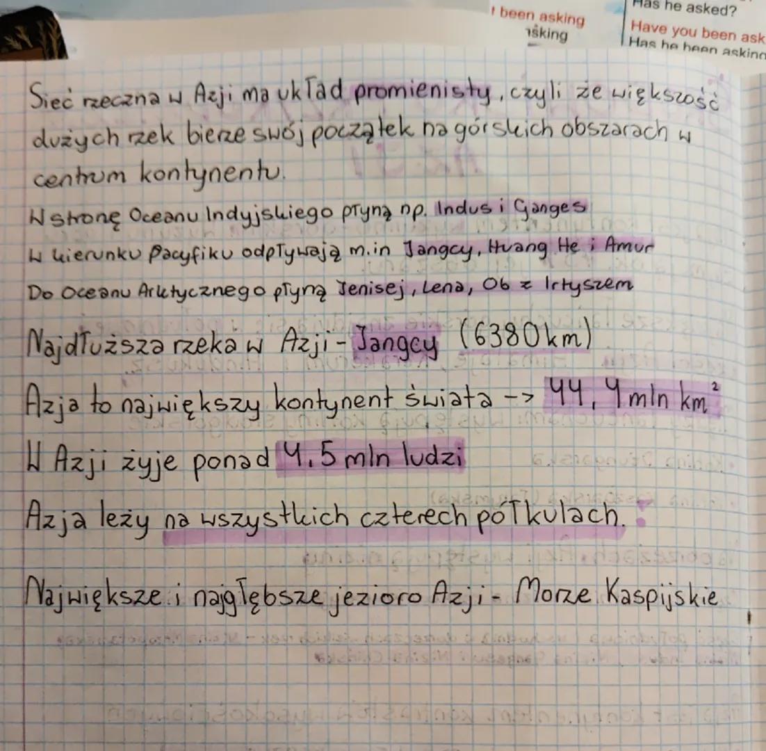 nt
skin
g
ke
-d
as
ŚRODOWISKO PRZYRODNICZE
AZ JI
'
Azja jest kontynentem wyżynno-górskim. Wyżyny góry
zajmują ok. 75%
jej obszaru
Największe