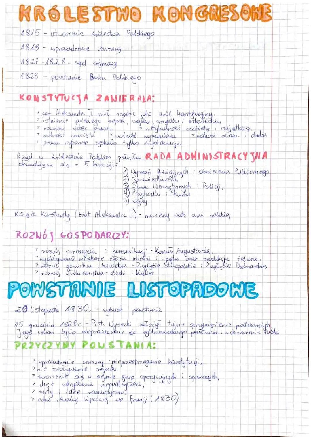 Polacy i ziemie polskie w 1 połowie XIX wieku