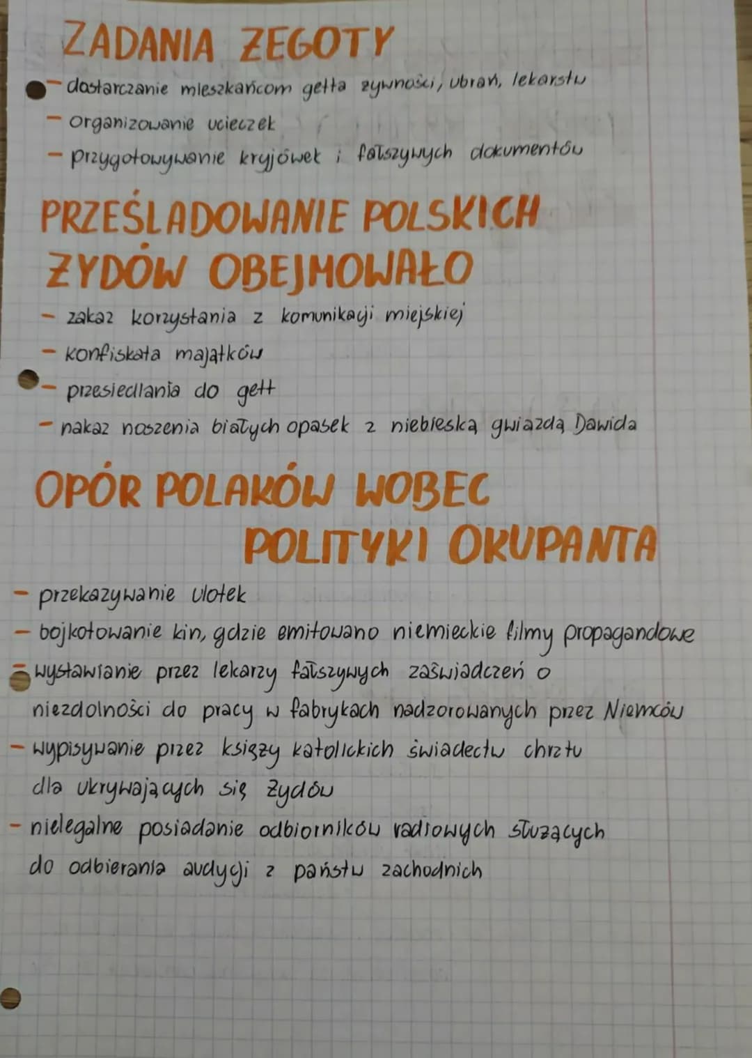 # ZADANIA ZEGOTY
- dostarczanie mieszkańcom getta zywności, ubrań, lekarstu
- Organizowanie ucieczek
- przygotowywanie kryjówek; fałszywych