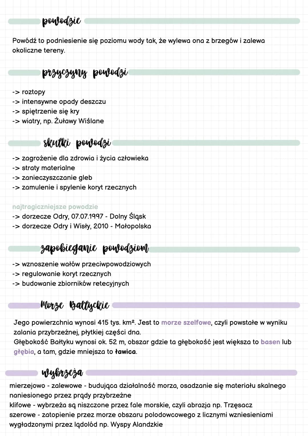 # Środowisko przyrodnicze Polski
cz.2
## wody powierzchniowe
- źródło - początek rzeki
- rzeki główne - rzeki uchodzące do morza lub oceanu