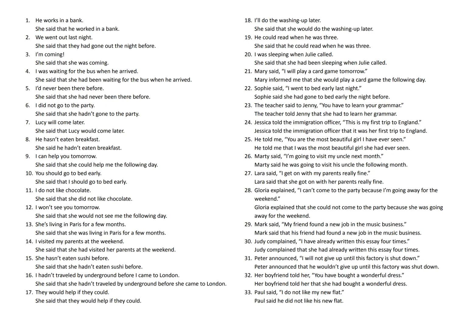 MOWA NIEZALEŻNA
Opis
Present Simple
podmiot + czasownik (w 3 os. I. poj. z
końcówką -(e)s), pytania i przeczenia
tworzone są za pomocą opera