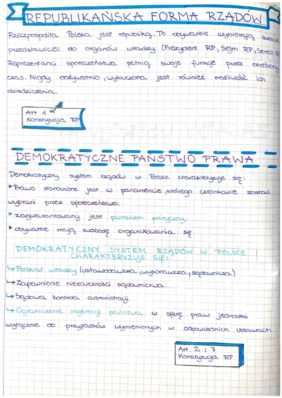 KONSTYTUCJA
to podstawowy akt
prawny,
który reguluje funkcjonowanie państwa, określa się ją również
ustawą zasadniczą. Obecnie obowiązująca